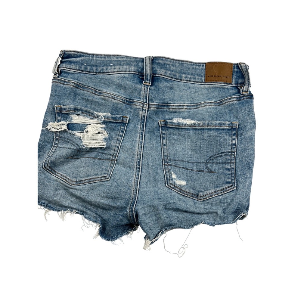 American Eagle Hi-Rise Distressed Paisley Bandana festival Streetwear boho short - Picture 3 of 7